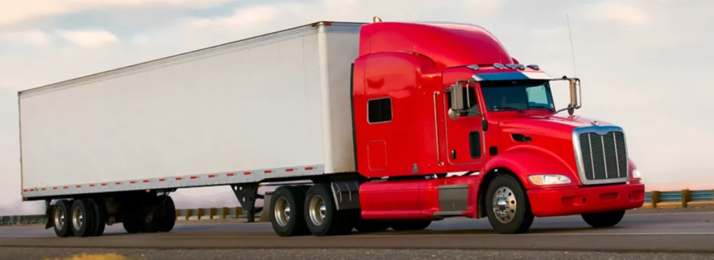flatbed running on road